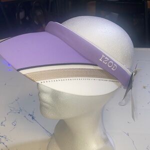 Izod Women's Lavender and White Sun Visor